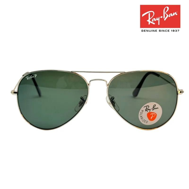 1:1 RB Aviator – Silver Green Polarized Edition by EyexcelBD