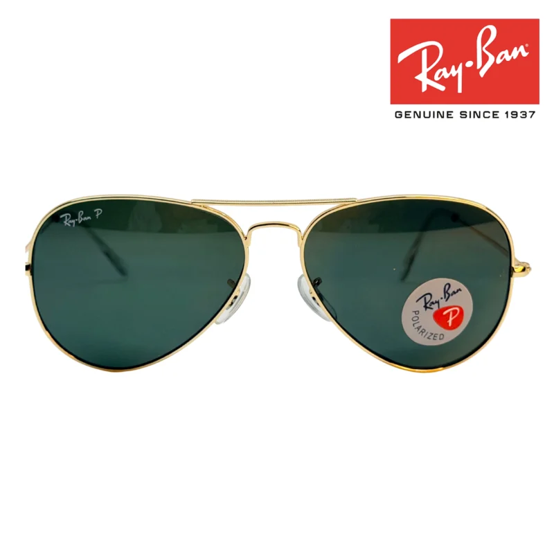1:1 RB Aviator Large – Green Tinted Polarized Lens by Eyexcelbd